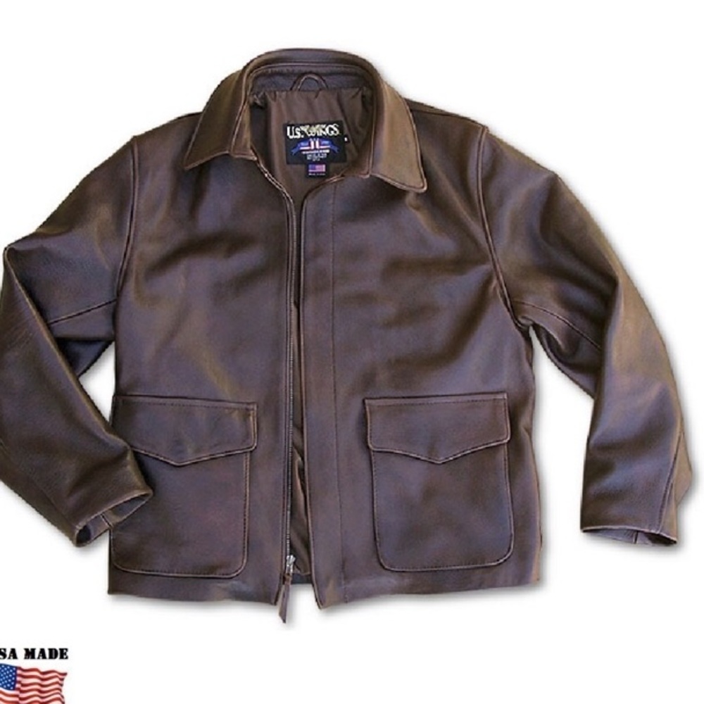 US wings lambskin jacket